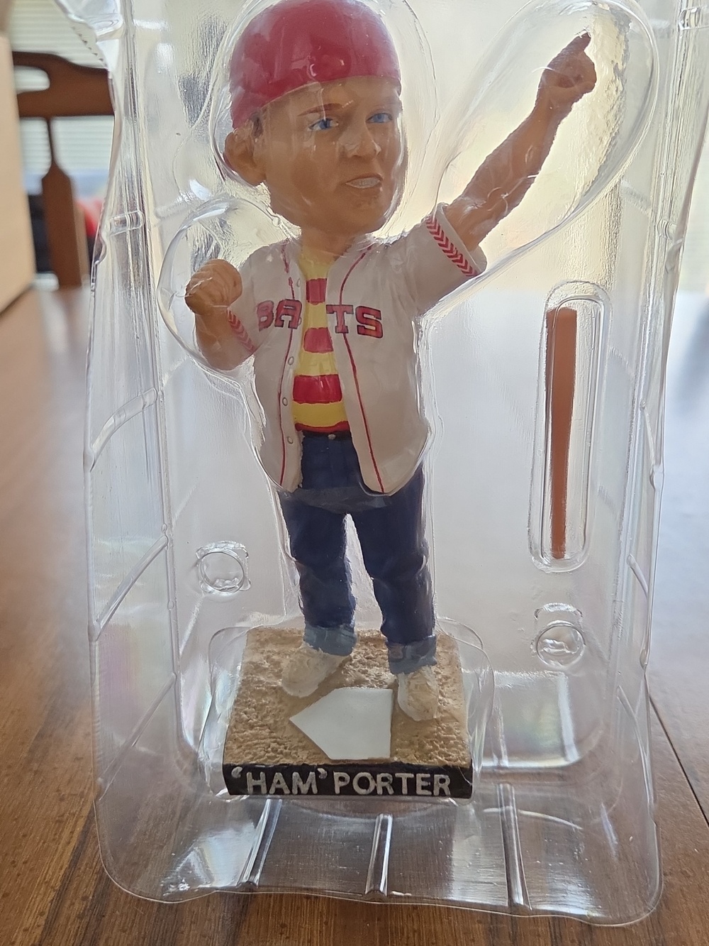 Ham Porter Bobblehead - Red Helmet, White Jersey From "The Sandlot". - Picture 3 of 4